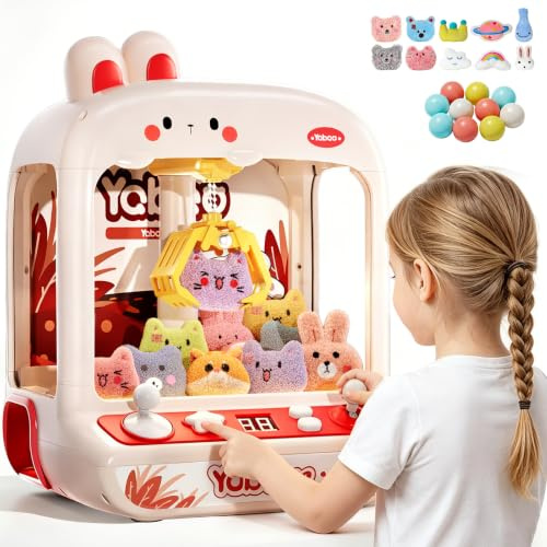 Rabbit Claw Machine for Kids,Kids Claw Machine Toys for 6 7 8 Year Old Girls Boy,Mini Claw Machines with Sound Lights,Ideal 3 4 5 6 7 8 Year Old Girl Boy Gifts
