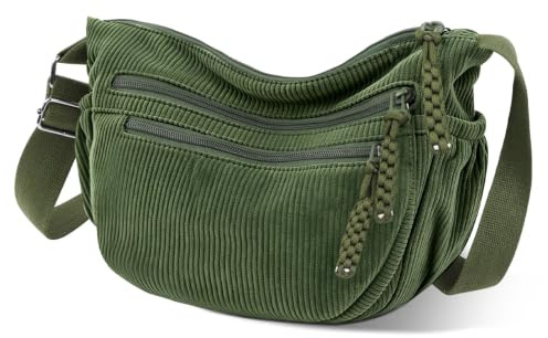 Adiwo Borsa a Tracolla da Donna a Mezza Luna Halfmoon, Tinta borsa per gnocchi con tracolla regolabile, Crossbody Bag per Shopping Viaggio Festa Lavoro