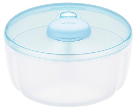 OxO Mini 6308500 Spender für Milchpulver, 3 Portionen für Unterwegs (Aqua)