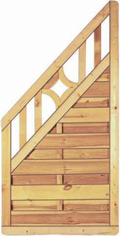 GreenSeason Lamellenzaun Lissabon B90 x H180/90 cm.
