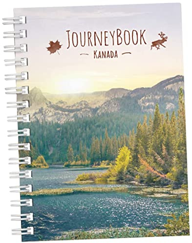 Reisetagebuch Kanada zum selberschreiben als Abschiedsgeschenk, DIN A5 | Mit animierenden Aufgaben & Challenges und Reise-Zitaten für Canada, 70 Seiten Naturpapier inkl. Schutzcover, Made in Germany