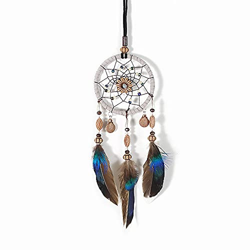 Dream Catcher for Car, Handmade Bohemian Style Rearview Mirror Hanging Decor with Feathers & Beads, Good Luck Charm for Safe Travel, Car Accessories for Women (Popular Picks)