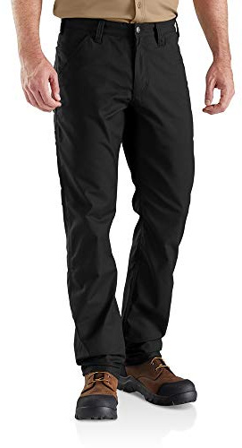 Carhartt herr Byxor Rugged Professional Series Rugged Flex Relaxed Fit Canvas arbetsbyxor, svart, 31W / 34L