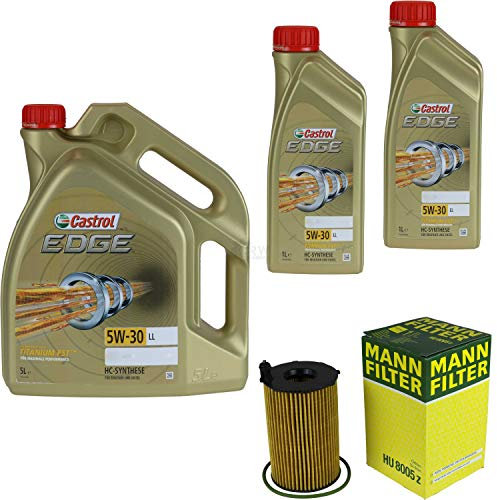 Filter Set Inspektionspaket 7 Liter Motoröl EDGE Titanium FST 5W-30 LL MANN-FILTER Ölfilter