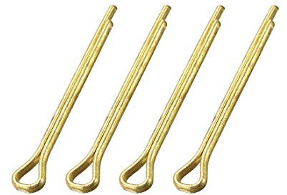 sourcing map 4Stk.Geteilter Splint 2mm x 20mm (5/64 Zoll x 25/32 Zoll) Schlüssel Golden