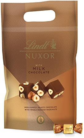 Lindt - Sachet NUXOR - Chocolat au Lait et aux Noisettes entières - Croquant et Fondant, 700g