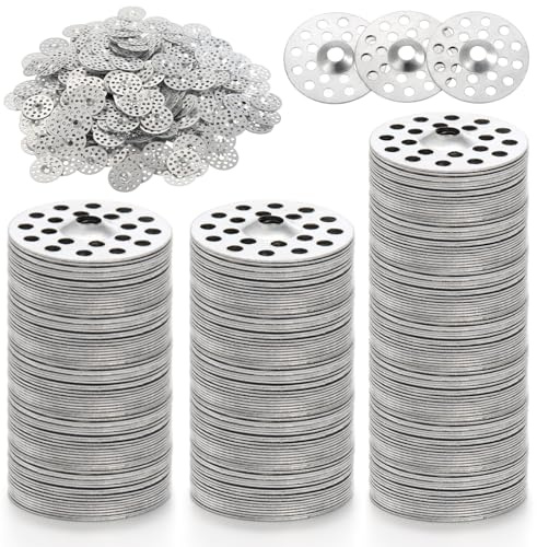 Peohud 600 Pcs 25mm Plaster Washers, Metal Tile Backer Board Washers for Screws, Drywall Repair Washers, Plaster Repair Rings Profile Washer Flat Washer for Wall Ceiling Drywall Repair and Fix