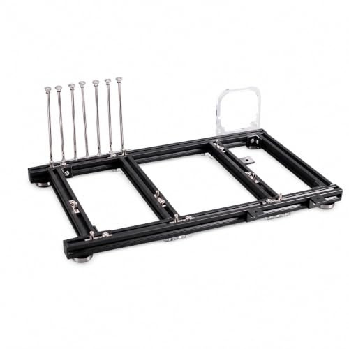 Banco de Prueba PC, Caja Chasis Abierto para Placa Base ATX, Estructura en Aleación de Aluminio Ligera, Ideal para Montaje DIY y Fuente de Alimentación Grande