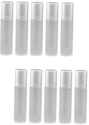 Beavorty 2 Sets Glas-rollerflaschen-set 10 Ml Roll-on-flaschen Schraubdeckel 5 Stück