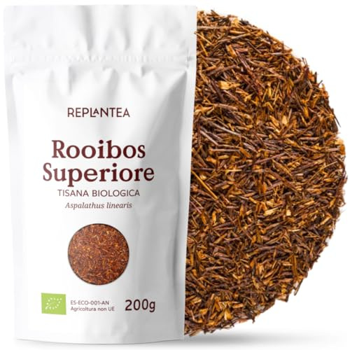 TE ROOIBOS BIO 200g (100 Tazze) | Tè Rosso Rooibos di Qualità Superiore REPLANTEA