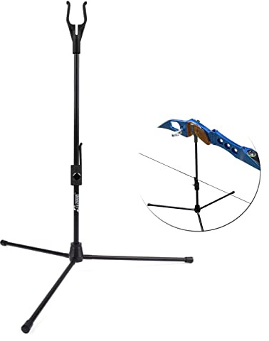 Archery Bow Stand Fiber Glass Lightweight Bow Holder Rack Legs for Recurve & Compound Bow