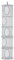 Organizador Armario, 5 Niveles Organizador Colgante Bolsa Colgante de Armario, Plegable, Ahorro de Espacio Gris