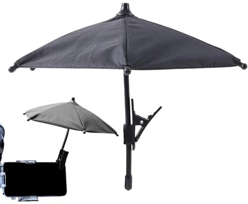 Sunshade for Cell Phones - Sun Shield for Smartphones, Sun Visor for Mobile Devices | Cell Phone Holder with Parasol, Rotating Phone Stand Sun Shades, Sun Cover Umbrella for Mobile Devices in Sunny