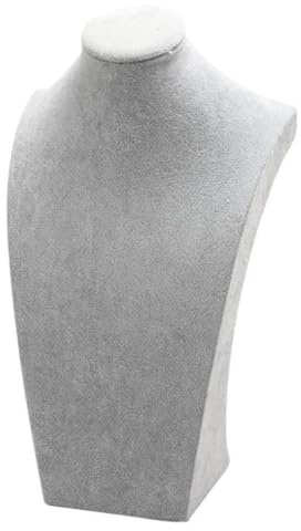 DEARMAMY Espositore Per Gioielli Con Manichino Testa in Ice Flower Porta Collane e Orecchini Leggero e Robusto Per Casa e Negozio