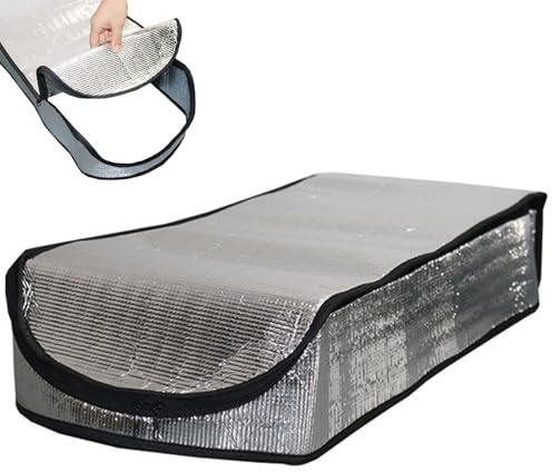 Dachbodentür Isolierabdeckung, Reflektierende Strahlungsbarriere Dachbodentreppen-Isolationsabdeckung, Abdeckung 25 * 54 * 11 Zoll, Scharnierabdeckung für versenkbare Treppen