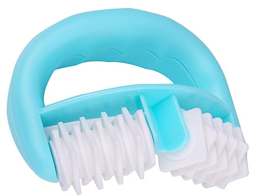 Rechteckiger Handschuhroller aus Kunststoff, Blaues Körpermassagegerät | Doppelte Rollenform, aus Abs und Pp Tpe, Handliches Format, Geeignet für Tägliche Anwendung