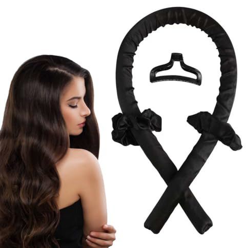 Set di 4 pezzi Set arricciacapelli in raso senza calore,bigodino, fascia per capelli corti e lunghi, per capelli corti e lunghi, senza calore, per capelli senza calore