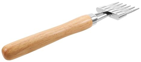 Mobestech Tritaghiaccio con Manico in Legno, Punteruoli da Ghiaccio in Lega di Alluminio e Acciaio Inox, Strumento Rompighiaccio Ergonomico per Baristi e Uso Domestico