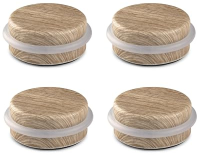 Inofix -Tope de puerta extrafuerte decorativo adhesivo -Resistente-4 uds