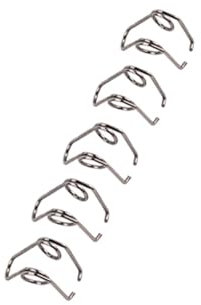 Milisten 5pcs Nickel Plated Trumpet Water Key Spring Screws Brass Instrument Repair Parts Gb11a Silver for Trumpet Maintenance