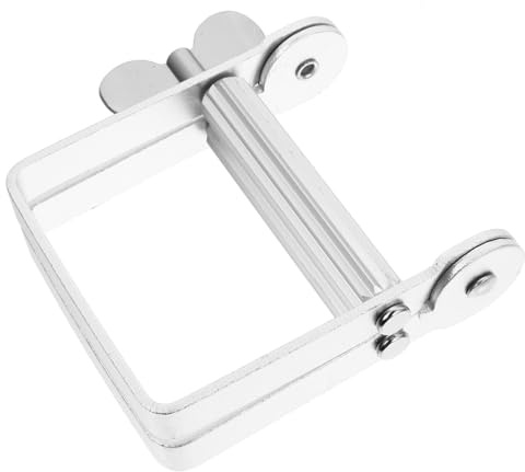 VICASKY Aluminiumlegierung Haarfärbemittel Ausdrücker Tube Quetschgerät Silber für Friseursalon und Zuhause Präziser Tubenausdrücker für Zahnpasta Creme Reinigungsschäume