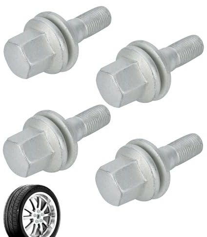 Boulon 308, 4 Pièces M12 x 1,25 Boulon De Roue, Boulon Roue Voiture, Boulon Roue, Ecrou Antivol pour Peugeot 1007 206 207 307 308 406 pour Citroen C5 C4L 540567 5405.67