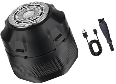 Rasoir Électrique Sans Fil Pour Hommes Rechargeable Humide/sec Chauve Étanche Rotatif Sans Fil
