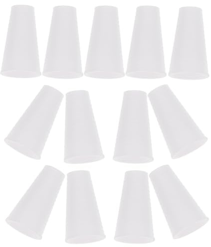 FELTECHELECTR Pomello per Cordino per Tende da Finestra 15 Pezzi in Plastica Bianca estremità Filettate, Adatto per Tende Filo e Romane, Accessori per Riparazione