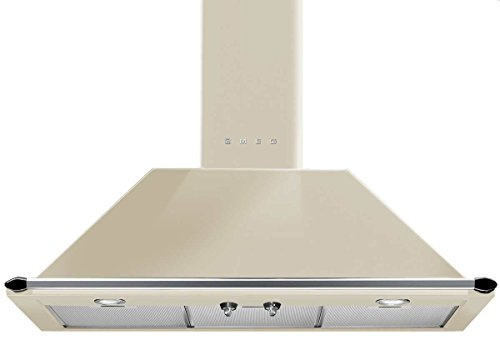 Smeg KT90PE De pared Crema de color 788m³/h A - Campana (788 m³/h, Canalizado/Recirculación, A, A, C, 63 dB)