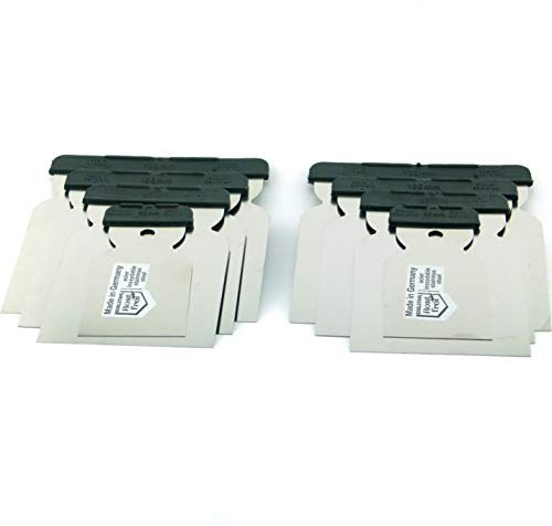 2x 4tlg. Japanspachtel Set Edelstahlblatt rostfrei Metallspachtel säurefest flexibel Flächenspachtel Qualitätswerkzeug für Profis