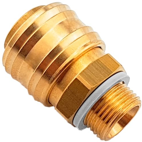 Qualitäts Druckluft Kupplung 1/4 Zoll mit Außengewinde AG | Schnellkupplung Druckluftkupplung | Standard Nennweite 7,2 mm | 1/8 bis 1/2 Zoll AG