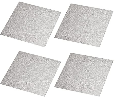 sourcing map Microwave Oven Waveguide Cover Mica Plate Sheet Insulation Square Board Repairing Kit 4.3 x 4.3 Inch 4pcs