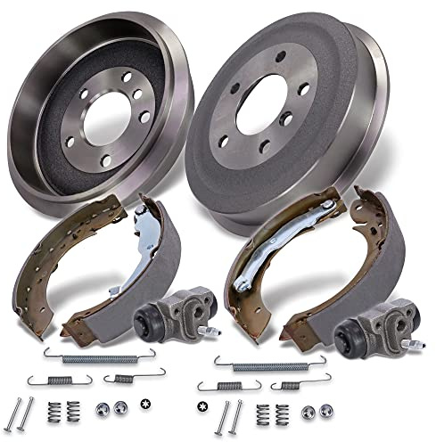 ATEC Germany Kit frein essieu arrière y compris 2x tambour de frein essieu arrière 4x mâchoires de frein essieu arrière pour frein à tambour 2x cylindre de frein de roue 1x kit montage Compatible avec