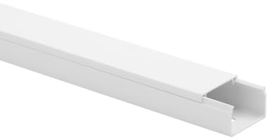KOMIB KK2516RW Kabelkanal 25 x 16 x 2000mm / Kabelkanäle/Kabelführung Schraubbar 5 Stück (10 Meter - 5 x 2m)- VDE