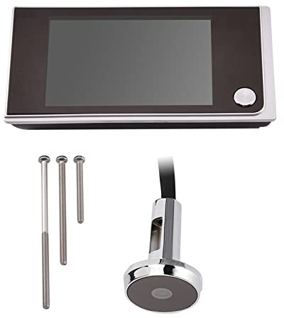 CHEOTIME Türspion Kamera Mit HD-Bildschirm Digitaler Türspion Elektronischer Türspion, Mini-Türspion Für Den Außenbereich, 3,5-Zoll-LCD-Farbbildschirm Für Den Innenbereich, Visuell, 120°