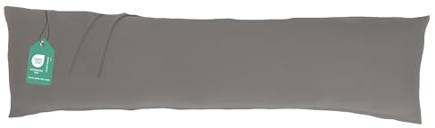 livessa Seitenschläferkissen mit Bezug 40 x 145 cm -Schwangerschaftskissen/Pregnancy Pillow/Stillkissen mit Kissenbezug aus%100 Baumwolle, Verdeckter Reißverschluss an der Langen Seite