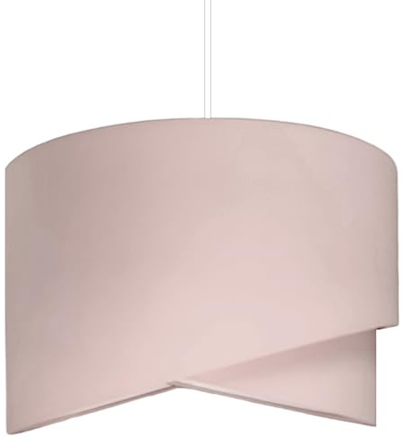 youngDECO® Suspension Luminaire Chambre Ø38 cm - Luminaires Intérieur Beige - Abat Jour Plafond en Tissu de Coton 2 x E27 - Lustre Salon, Chambre Adulte et Bureau (Ampoule non incluse)