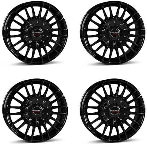 4x Borbet Felgen CW3 7.5x18 ET53 5x120 black glossy kompatibel mit VW Amarok Crafter T5 T6 T6.1 Multivan T6.1 Transporter T7