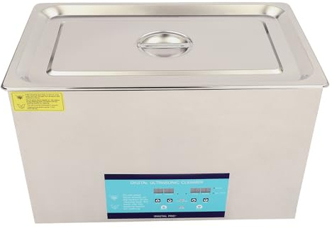 LENDISIY Pulitore ultrasonico professionale da 30 l, pulitore ad ultrasuoni con degasaggio, pulitore per gioielli ad ultrasuoni 40 kHz, pulitore ad ultrasuoni 600 W per occhiali da sole gioielli