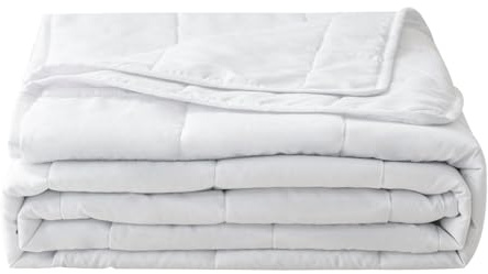 Good Nite Edredón de Verano de 155 x 220 cm, Ligero, 90 g/m², edredón de 155 x 220 cm, edredón Fino, sin Funda, refrescante, Suave y Acogedor, Color Blanco