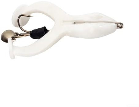 Einzigartiges Design Frosch-Angelköder, Nylon-Material, praktisch (9 g, fluoreszierendes Grün)