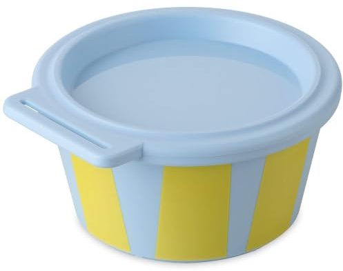Koziol NORA BOX 250 ml | Frischhaltedose mit Deckel bruchfest auslaufsicher | biozirkulärer Kunststoff spülmaschinen- & gefriergeeignet melaminfrei | Küche Camping Picknick (sweet blue)