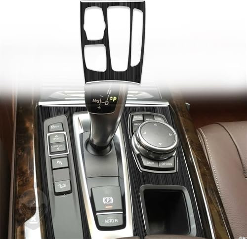 Generico Auto Gear Shift Box Panel Frame Cover Sticker Trim per BMW F15 F16 X5 X6 2015-2018 LHD/RHD Auto MODS Interior (Guida con timone Destro)