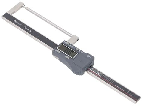 Yctze Digitales Bremsrotormessgerät, Elektronische Anzeige, Messschieber für Genaue Dickenmessung, W- und Bodendicken-Messschieber für Becher, Et, Schüssel – Effizientes