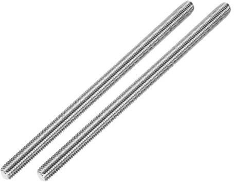 QUARKZMAN 2 Stück Gewindestange M14x250mm Gewindestab Edelstahl 304 Gewindestifte Vollgewindestange Außengewinde Gewindebolzen für Maschinen Modell Schraubverbindungen