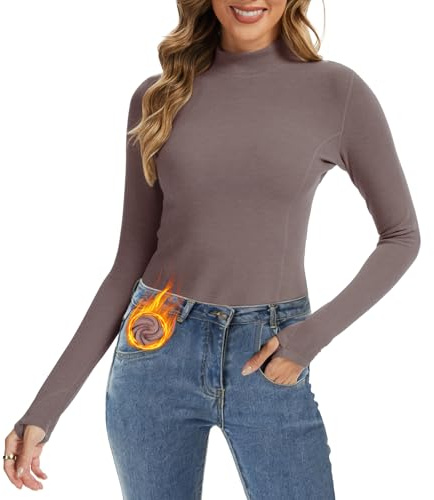 MEETWEE Thermounterwäsche Funktionsunterwäsche Damen, Skiunterwäsche Winter Set Atmungsaktiv Lange Thermo Unterwäsche Tops Thermowäsche Unterhemd