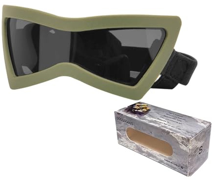 Sonnenbrille Hunde - Hundebrille Hundeschutzbrille für Kleine und mittelgroße Hunde,Cosplay Kostüm für Foto Requisiten,Anti-UV Schutz Windschutzbrille (A)