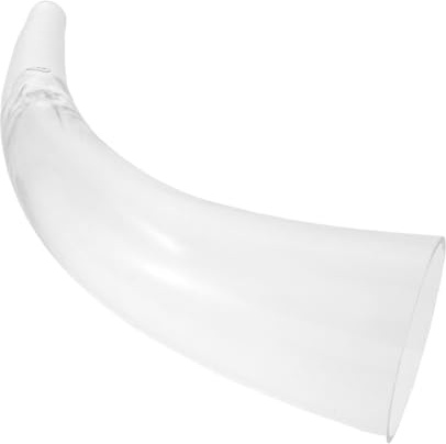 MAGICLULU Corne à Boire en Verre Transparent 550 Ml – Grosse Chope Viking pour Cocktails et Bière – Verre à Vin Festif en Verrerie Mignonne Apéritifs et Soirées Médiévales