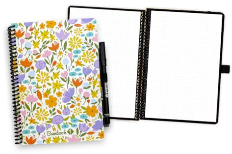 BAMBOOK - digitales notizbuch mit stift-A5-Blumen Frühling-Gepunktet - Digital notebook