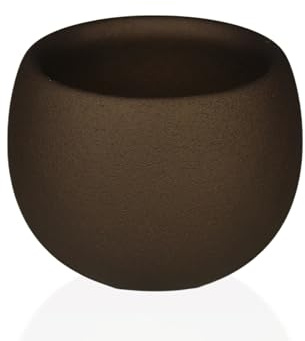 Ardella Orbis Maceta Decorativa 22x16 cm, Macetero Redondo Moderno para Interior y Exterior, Tiesto de Diseño con Acabado Lacado Premium